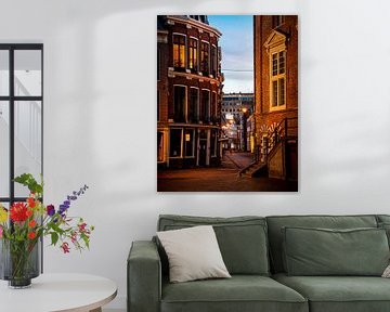 Koningstraat in der Innenstadt von Haarlem - Farbe von Arjen Schippers