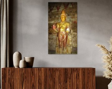 Buddha in Dambulla, Sri Lanka by Rietje Bulthuis