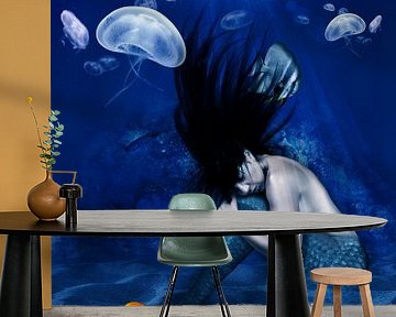 Mermaid in blue van Atelier Liesjes