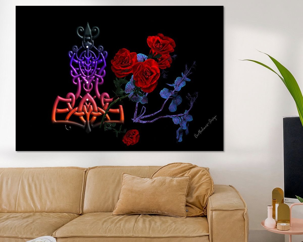 Example of the artwork in a room