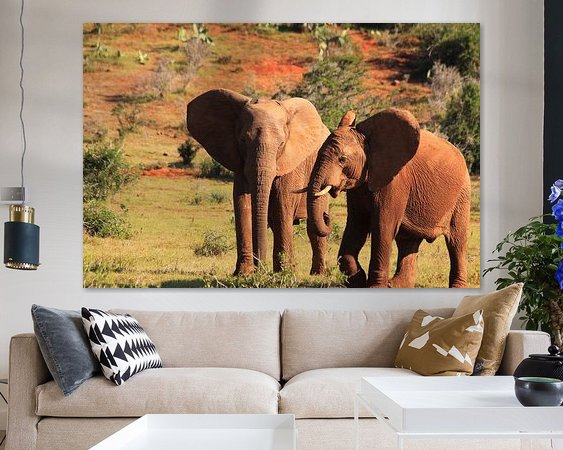 Example of the artwork in a room