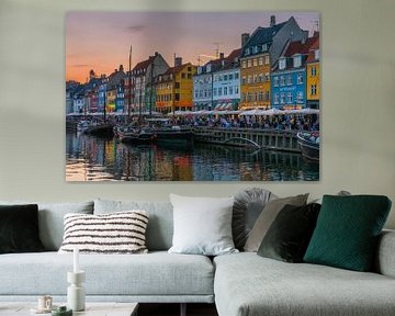 Nyhavn, Kopenhagen, Denemarken van Henk Meijer Photography
