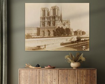 Notre Dame - tussen 1880 en 1900 van Atelier Liesjes