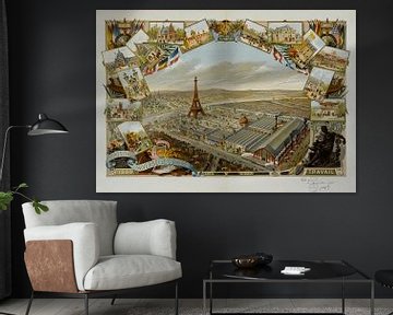 Poster of the 1889 World Fair by Atelier Liesjes
