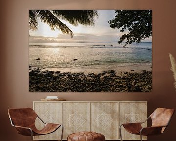Zonsondergang strand Mentawai 2 van Andy Troy