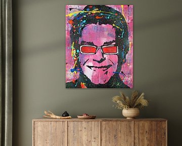 Elton John "Colors" van Kathleen Artist Fine Art