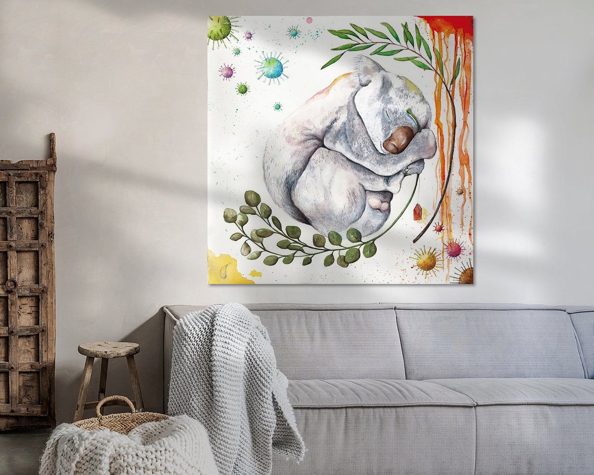 Example of the artwork in a room