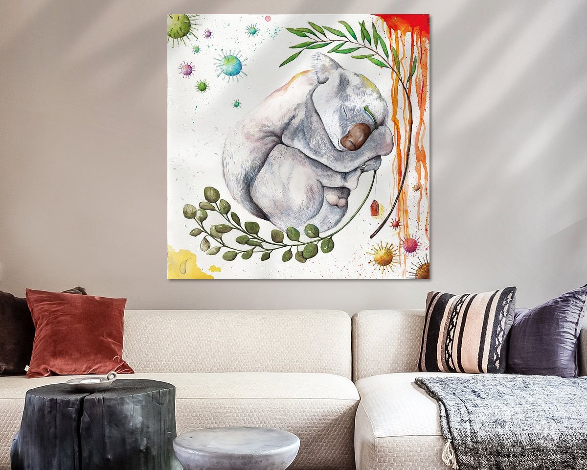 Example of the artwork in a room
