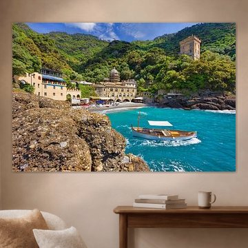 Monastère de San Fruttuoso au sud de Camogli, Gênes