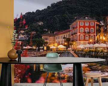 Evening in Cannobio Lake Maggiore by W Machiels