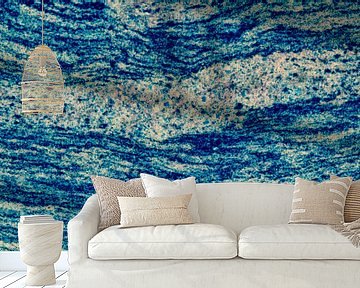 Abstract  blue pattern van Ilya Korzelius