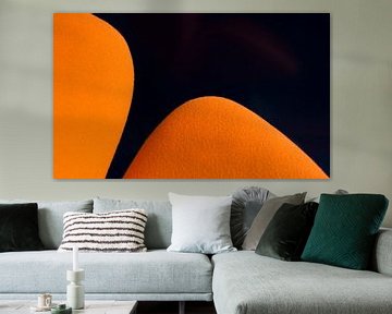 Abstractie in oranje van Greetje van Son