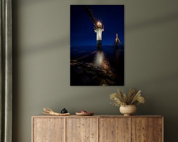 Leuchtturm auf dem Lauwersmeer von Fotografiecor .nl