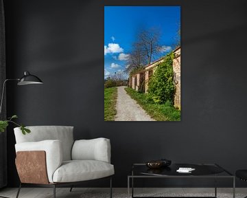 View of the city wall of the Hanseatic City of Rostock by Rico Ködder