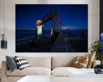 Leuchtturm auf dem Lauwersmeer von Fotografiecor .nl