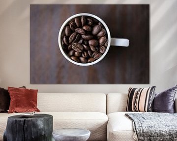Grains de café dans une tasse à café 11452159 sur BeeldigBeeld Food & Lifestyle