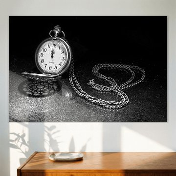 Taschenuhr in Schwarz