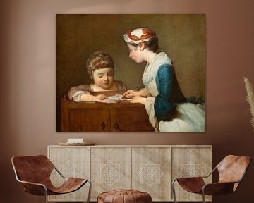 De kleine schooljuffrouw, Jean-Baptiste Siméon Chardin