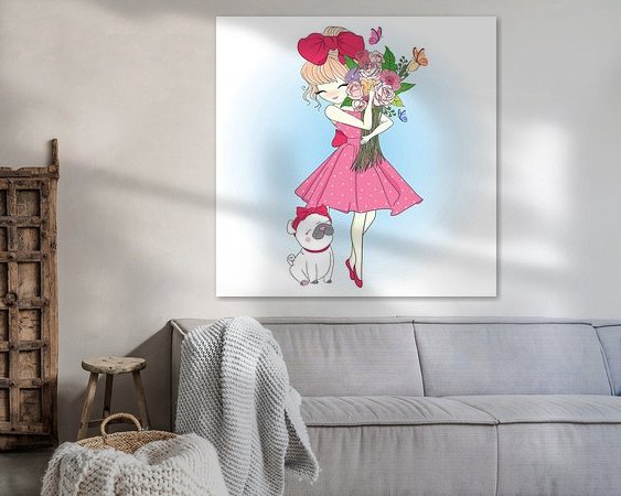 Example of the artwork in a room