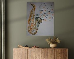 Example of the artwork in a room
