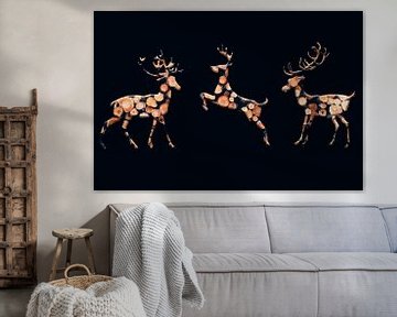 Deer Trio by Catherine Fortin