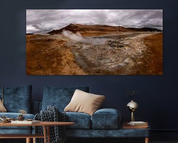 Hverir in ijsland (vulkanisch) van Michael Bollen