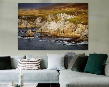 Ierland - Mayo - Achill Island - White Cliffs van Meleah Fotografie