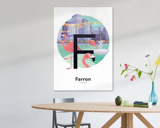 Example of the artwork in a room