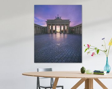 Berlin Brandenburger Tor bei Sonnenuntergang von Jean Claude Castor