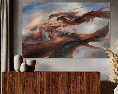 Example of the artwork in a room