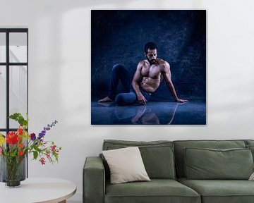 Sexy man in het blauw van Atelier Liesjes