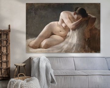 Woman in detail in nude portrait by Atelier Liesjes