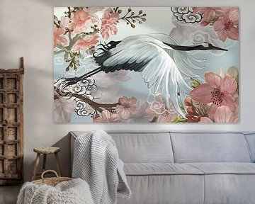 Japanese Crane by Marja van den Hurk