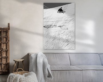 Action photo snowboarder in the air by Hidde Hageman