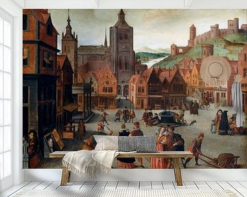 The Marketplace in Bergen op Zoom, Abel Grimmer