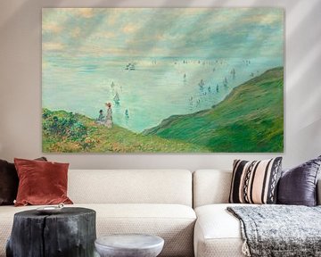 Kliffen bij Pourville, Claude Monet