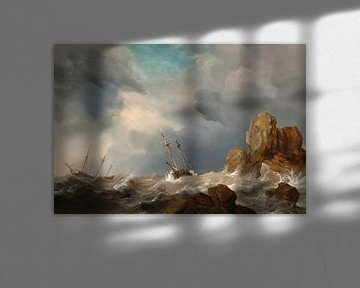 Schiffe im Sturm, Willem van de Velde der Jüngere