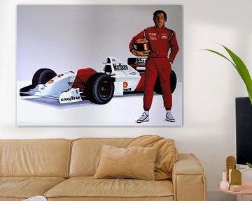 Ayrton Senna schilderij von Paul Meijering