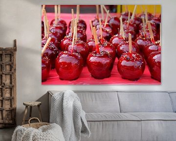Red candy apples lollipop by My Footprints