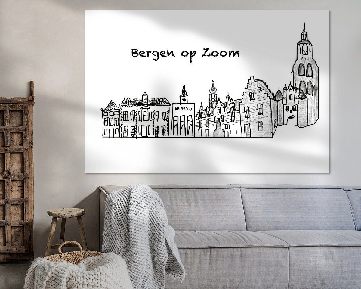 Example of the artwork in a room