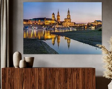 skyline van Dresden van Heiko Lehmann