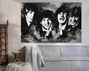 De Beatles - monochroom