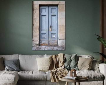 Blauwe Italiaanse deur van Chantal Koster