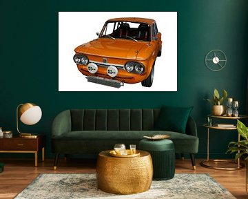 NSU 1200 TT (type 67f) in originele kleur " Tibet orange"