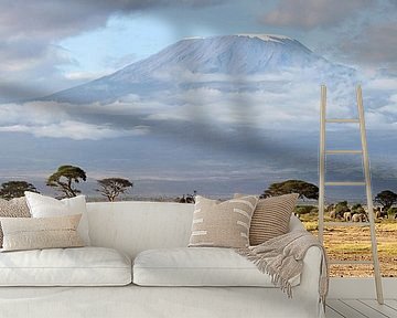 Unique Large XXL Amboseli Kenya view van Roland Smeets