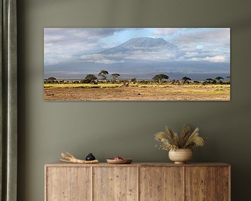 Unique Large XXL Amboseli Kenya view van Roland Smeets