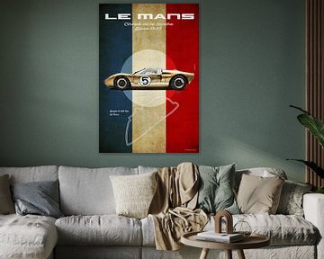 Le Mans Vintage GT40 van Theodor Decker