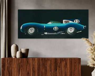 Jaguar Type D 1956 zijaanzicht van Jan Keteleer
