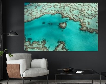 Cœur de récif en Australie sur Robert Styppa