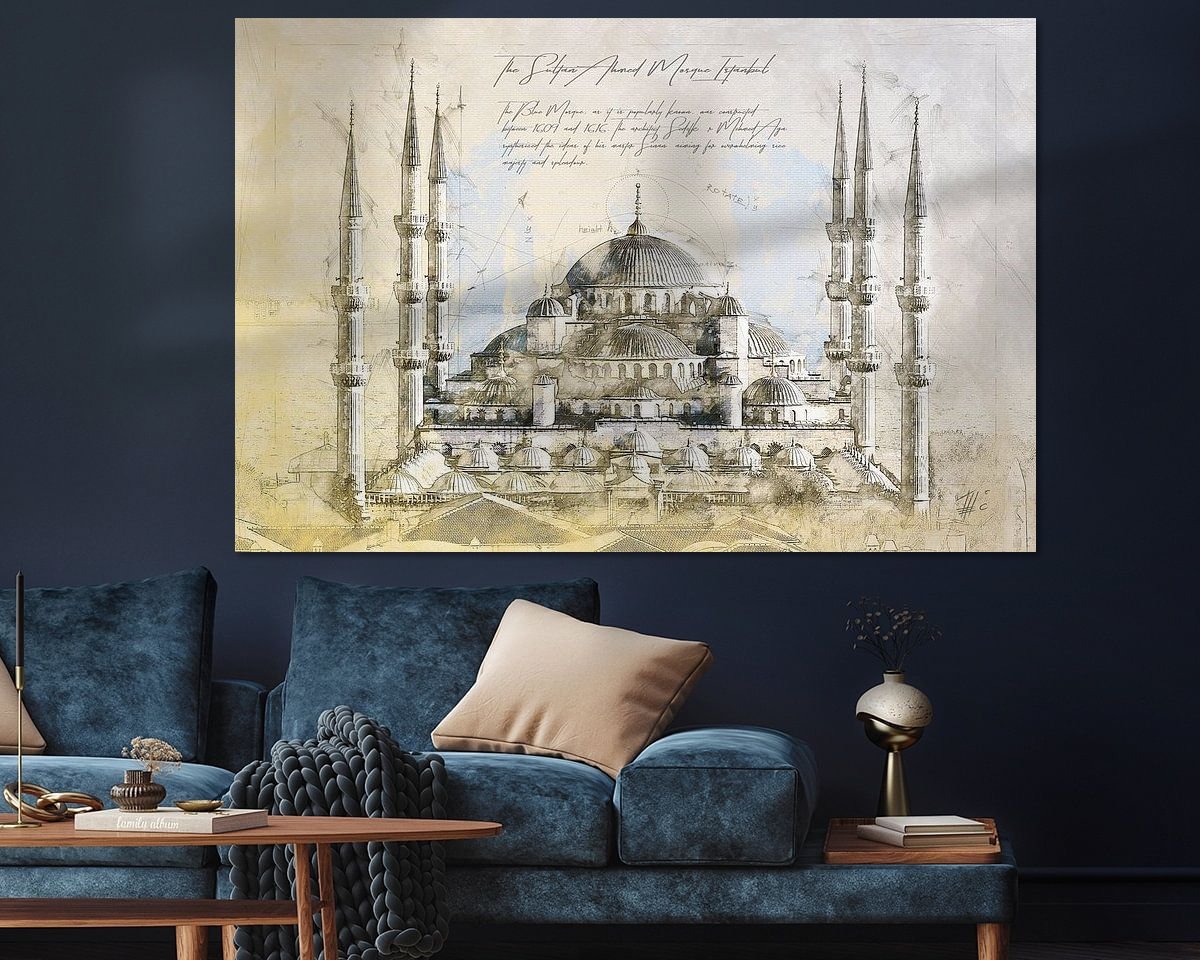 Example of the artwork in a room